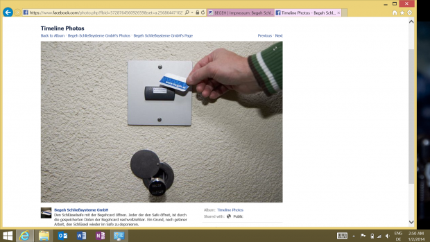 Schlüsselsafe per Begehcard abgesichert (Screenshot: Golem.de)